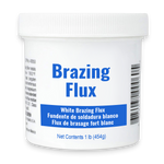 one pound tub of white brazing flux