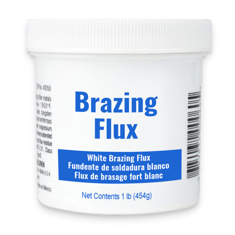 one pound tub of white brazing flux